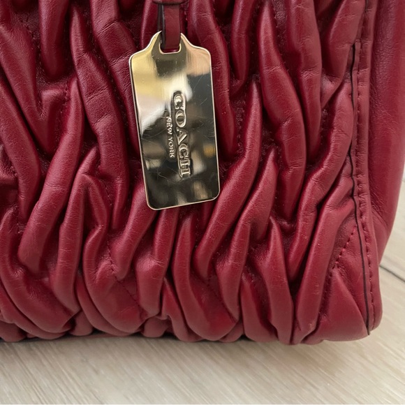 Coach Red Leather Handbag - Picture 8 of 8
